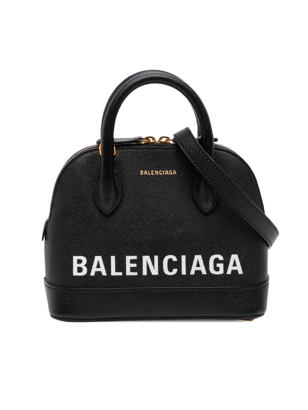 Balenciaga Grained Calfskin Logo Ville #358946B48B